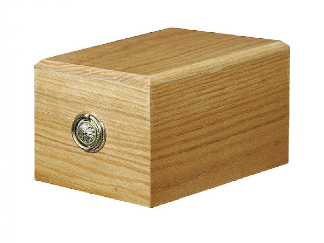 VAULT BOX SOLID OAK Ash Casket