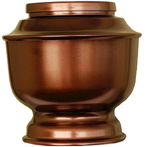 BRONZE ON ALUMINIUM URN